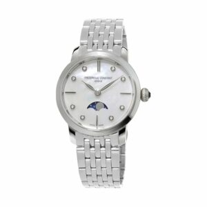 Frederique Constant Damenuhr Slimline Moonphase Ladies FC-206MPWD1S6B