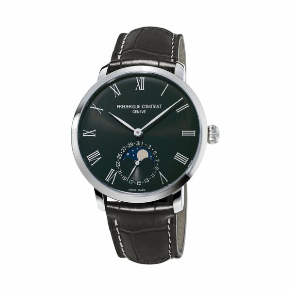 Frederique Constant Herrenuhr Slimline Moonphase Manufacture FC-705GR4S6